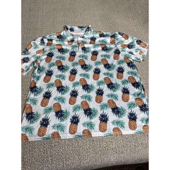 Pineapple Short Sleeve Hawaiian Shirt Men’s XL - Picture 1 of 6